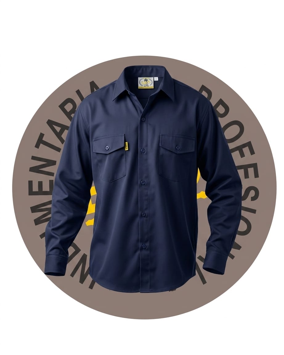 Camisa Grafa Azul Intenso