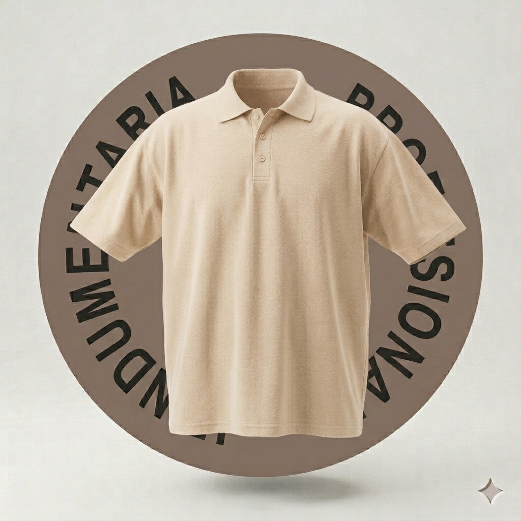 Chomba Beige Manga Corta