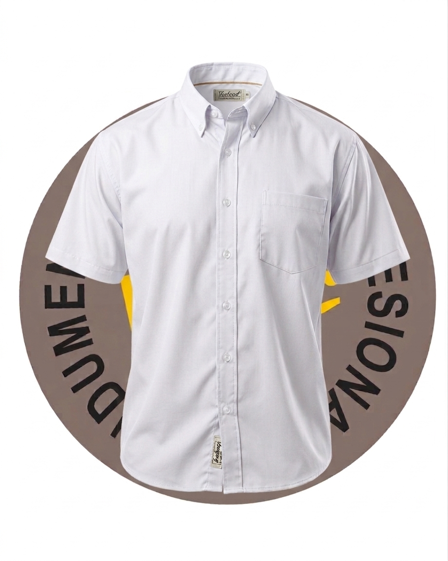 Camisa Vestir Blanca Manga Corta