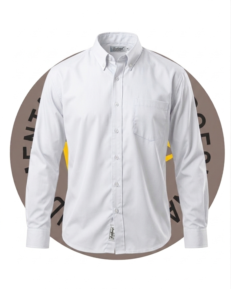 Camisa Vestir Blanca Manga Larga